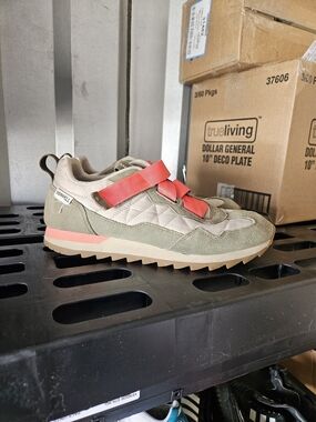 Merrell Alpine Strap Sneakers Womens 9.5 Beige Green Pink